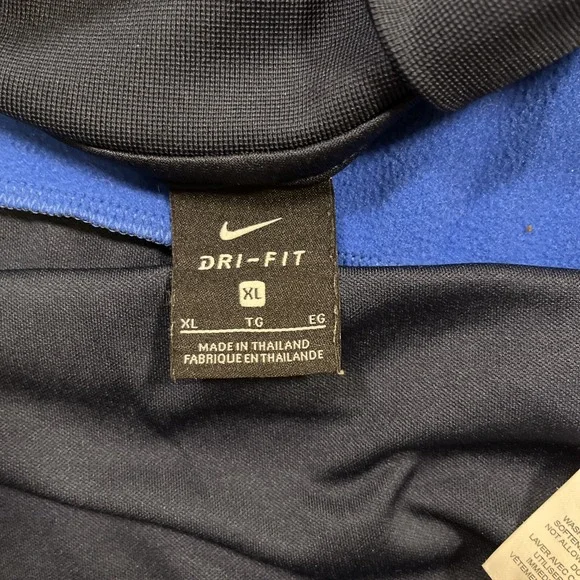 Nike Track Jacket Men's XL Academy 19 Full Zip/Pockets Soccer Blue Y2K Vtg - Picture 14 of 16